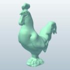 Estatuilla de gallo