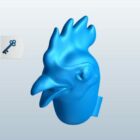 Rooster Head Lowpoly