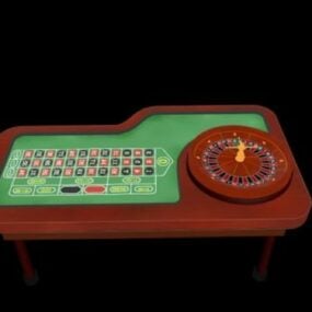 3D model ruletového kasinového stolu