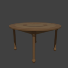 Round Wood Table V2