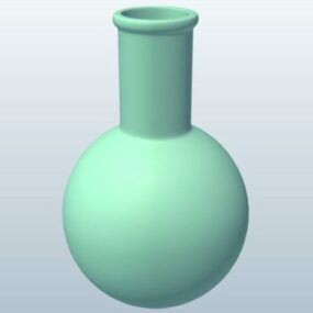 Round Flask Vase 3d model