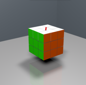 Mô hình Rubik Cube Finish 3d