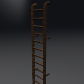 Old Rust Ladder 3d model