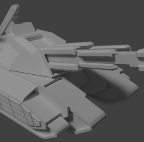 Tanque blindado de ficção científica Scmv Modelo 3D