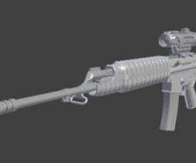 2D model zbraně Pindad Ss1v3