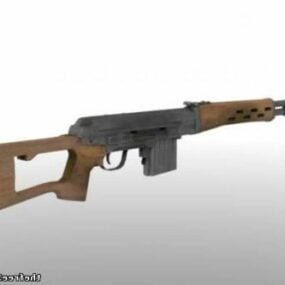 اسلحه تفنگ Svd مدل سه بعدی