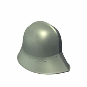 Keskiaikainen Sallet-kypärä 3d-malli