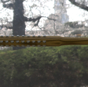 Mô hình vũ khí Samurai Kanabo 3d