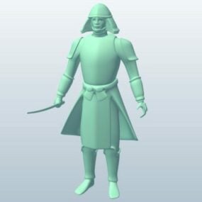 Samuray Karakteri 3d modeli