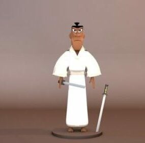 Personnage du maître samouraï modèle 3D