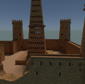 Klein castle Gebäude 3D-Modell