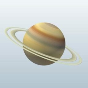 Model 3D Planet Saturnus