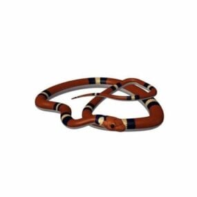 Scarlet Snake Animal 3d model