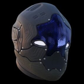 Sci-fi Warrior Helmet 3d model