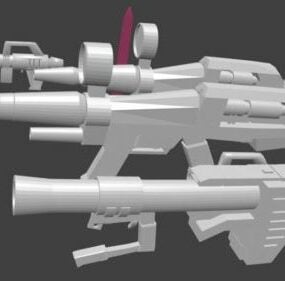 Sci-fi Gun Weapons 3d model