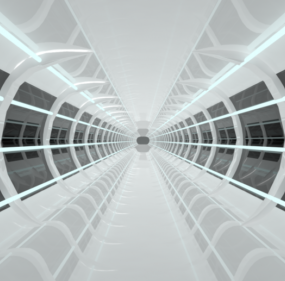 Tunnel de haute technologie Sc-ifi modèle 3D