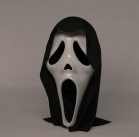 Çığlık Maskesi Tasarımı 3D model