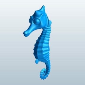 Mořský koník tisknutelný 3D model