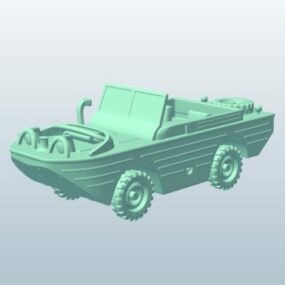 Armored Jeep Green Painted 3d model