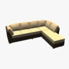 Gele sofa ontwerp