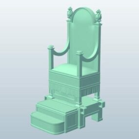 Throne Pope Pius Chair 3d-modell