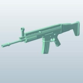 Fire Assault Rifle 3D-malli