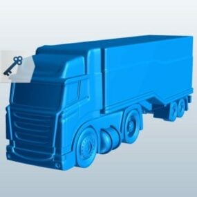 Semi Truck Trailer 3D-malli