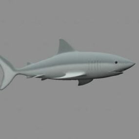 鮫 Lowpoly 動物の3Dモデル