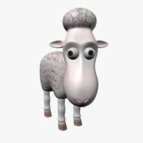 Ovce kreslený 3D model