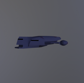 Futuristisk X rymdfarkost Alien Ship 3d-modell