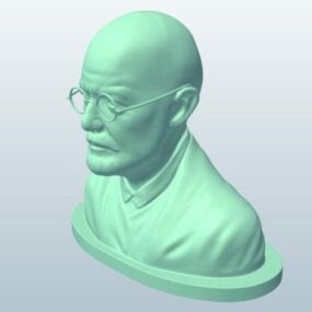 Buste de Sigmund Freud modèle 3D
