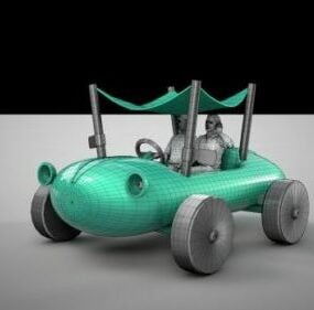 Animated Children Car 3d model