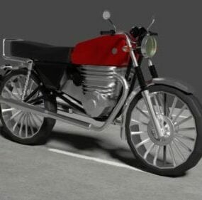 Vintage Honda Motorcycle 3d model
