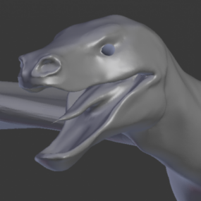Model 3D postaci potwora Wyvern