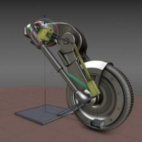 Hydrauliikkapyörä Rigged 3d-malli