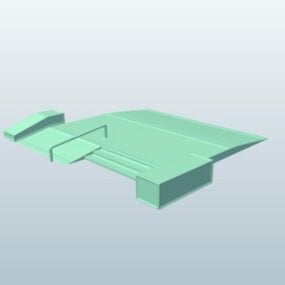 مدل سه بعدی پارک اسکیت رایج