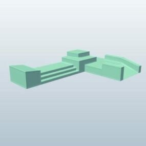 مبنى سكيت بارك الرياضي نموذج ثلاثي الأبعاد