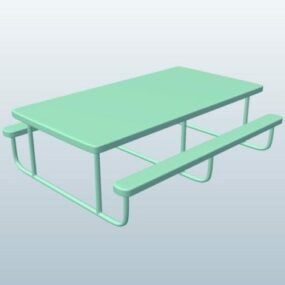 スケートパークグラインドテーブル3Dモデル