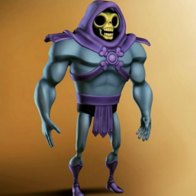 Skelett-Charakter 3D-Modell