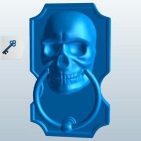 Skull Door Knocker Sculpture مدل سه بعدی