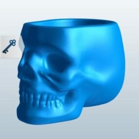 Model 3D ze szkła czaszki