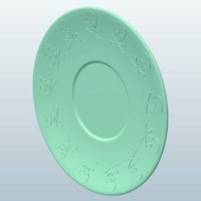 Dish With Decorative Pattern 3d model