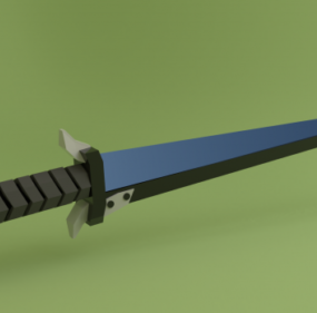 3д модель японского меча катана в футляре