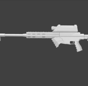 Assault Rifle M16a2 Gun 3d model