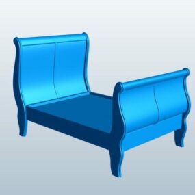 Sleigh Bed Furniture 3d model