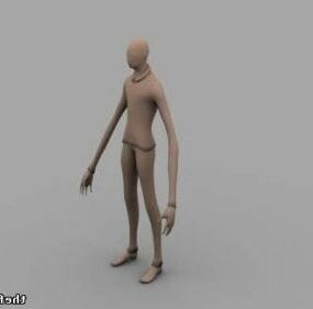Slanke Man karakter 3D-model