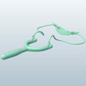 slangbella Lowpoly 3D-modell