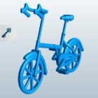 Велосипед с маленькими колесами для печати