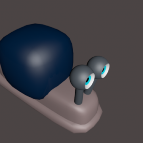 Snail Escargot Cartoon Character 3d model