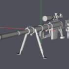 Sniper Rifle Lowpoly Pistolet